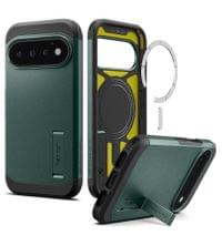 Magsafe Калъф за Google Pixel 11 Pro, Spigen Tough Armor Mag Fit Case, Зелен - 1