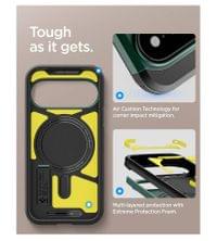 Magsafe Калъф за Google Pixel 11 Pro, Spigen Tough Armor Mag Fit Case, Зелен - 10