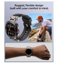 Каишка за Samsung Watch Ultra 1/2 47mm, Spigen Durapro Armor Band, Черен - 7 Каишка за Samsung Watch Ultra 1/2 47mm, Spigen Durapro Armor Band, Черен - 7
