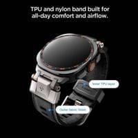 Каишка за Samsung Watch Ultra 1/2 47mm, Spigen Durapro Armor Band, Черен - 8 Каишка за Samsung Watch Ultra 1/2 47mm, Spigen Durapro Armor Band, Черен - 8