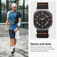 Каишка за Samsung Watch Ultra 1/2 47mm, Spigen Durapro Armor Band, Черен - 12 Каишка за Samsung Watch Ultra 1/2 47mm, Spigen Durapro Armor Band, Черен - 12