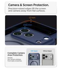 Magsafe Калъф за iPhone 18 Pro/ 17 Pro, Spigen Ultra Hybrid Frost Mag Fit Case, Тъмно Син - 2