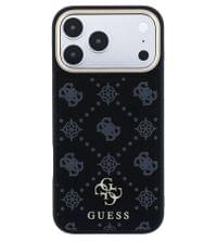 Magsafe Калъф за iPhone 18 Pro Max/ 17 Pro Max, Guess Peony 4G Small Logo Case, Черен - 2