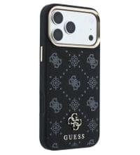 Magsafe Калъф за iPhone 18 Pro Max/ 17 Pro Max, Guess Peony 4G Small Logo Case, Черен - 3