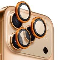 Протектор за Камерата на iPhone 17 Pro, Blueo Saphire Crystal Cam Lens Glass, Оранжев - 2