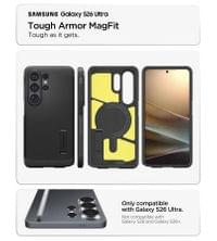 Magsafe Противоударен Калъф за Samsung S26 Ultra, Spigen Tough Armor Case, Черен - 7