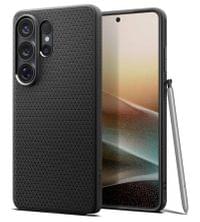 Противоударен Калъф за Samsung S26 Ultra, Spigen Liquid Air Matte Black Case, Черен - 1