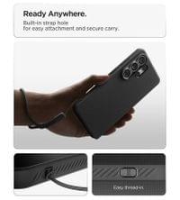 Противоударен Калъф за Samsung S26 Ultra, Spigen Liquid Air Matte Black Case, Черен - 6