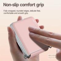 Луксозен Калъф с Каишка за Samsung Z Flip 7, Sulada Leather Case, Бял - 4