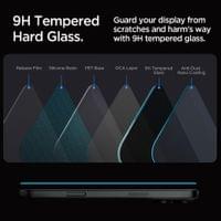 Затъмняващ Протектор за iPhone 17, Spigen Privacy Glass tR EZ Fit 2бр., Черен - 4 Затъмняващ Протектор за iPhone 17, Spigen Privacy Glass tR EZ Fit 2бр., Черен - 4