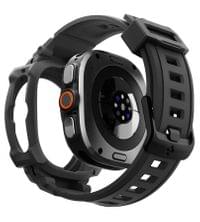 Калъф за Samsung Watch Ultra 2 47mm, Spigen Rugged Armor Pro Case, Черен - 3 Калъф за Samsung Watch Ultra 2 47mm, Spigen Rugged Armor Pro Case, Черен - 3