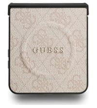 MagSafe Калъф за Samsung Z Flip 7, Guess Leather 4G Classic Case, Розов - 2