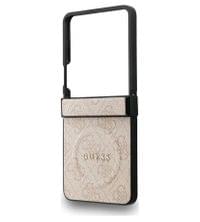 MagSafe Калъф за Samsung Z Flip 7, Guess Leather 4G Classic Case, Розов - 3