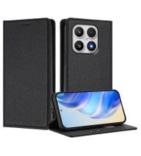 Кожен Калъф с Джобове за Xiaomi 17, Rfid Wallet Case, Черен - 1