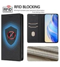 Кожен Калъф с Джобове за Xiaomi 17, Rfid Wallet Case, Черен - 2