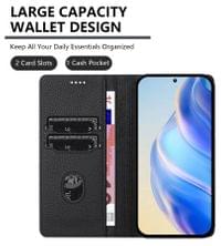 Кожен Калъф с Джобове за Xiaomi 17, Rfid Wallet Case, Черен - 5