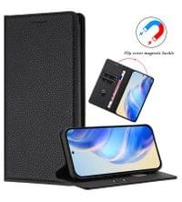 Кожен Калъф с Джобове за Xiaomi 17, Rfid Wallet Case, Черен - 6