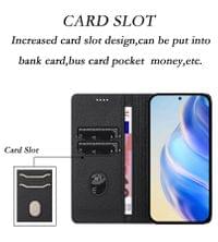 Кожен Калъф с Джобове за Xiaomi 17, Rfid Wallet Case, Черен - 10