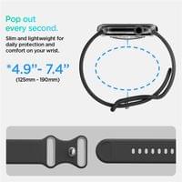 Силиконова Каишка за Apple Watch 42/ 41/ 40mm, Spigen Nano Pop Band, Черен - 6 Силиконова Каишка за Apple Watch 42/ 41/ 40mm, Spigen Nano Pop Band, Черен - 6