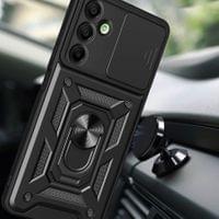 Калъф с Предпазител за Камера и Стойка за Samsung A17, Tech-Protect CamShield Pro Case, Черен - 3 Калъф с Предпазител за Камера и Стойка за Samsung A17, Tech-Protect CamShield Pro Case, Черен - 3