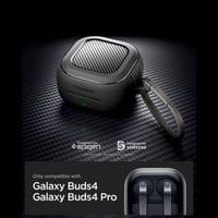 Противоударен Калъф за Слушалки Samsung Buds 4 Pro/ 4, Spigen Rugged Armor Case, Черен - 5