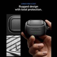 Противоударен Калъф за Слушалки Samsung Buds 4 Pro/ 4, Spigen Rugged Armor Case, Черен - 6