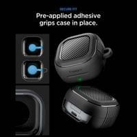 Противоударен Калъф за Слушалки Samsung Buds 4 Pro/ 4, Spigen Rugged Armor Case, Черен - 8