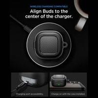Противоударен Калъф за Слушалки Samsung Buds 4 Pro/ 4, Spigen Rugged Armor Case, Черен - 9