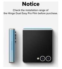 Протектор за Сгъвката на Samsung Z Flip 7, Ringke Hinge Dual Easy Pro Film Glass 2бр., Прозрачен - 3 Протектор за Сгъвката на Samsung Z Flip 7, Ringke Hinge Dual Easy Pro Film Glass 2бр., Прозрачен - 3