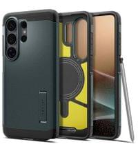 Magsafe Противоударен Калъф за Samsung S26 Ultra, Spigen Tough Armor Case, Зелен - 1