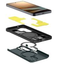Magsafe Противоударен Калъф за Samsung S26 Ultra, Spigen Tough Armor Case, Зелен - 4
