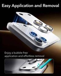 Протектор за Камерата на iPhone 18 Pro, ESR Armorite Pro Cam Glass, Сребрист - 6 Протектор за Камерата на iPhone 18 Pro, ESR Armorite Pro Cam Glass, Сребрист - 6