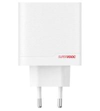 Оригинално Зарядно, OnePlus SuperVooc 80W USB-A Power Adapter Charger, Бял - 3