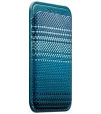 Magsafe Карбонов Калъф за Карти, Pitaka Magnetic Woven Wallet Moonrise, Син - 2