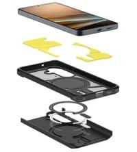 Magsafe Противоударен Калъф за Samsung S26 Plus, Spigen Tough Armor Case, Черен - 4