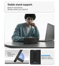 Magsafe Противоударен Калъф за Samsung S26 Plus, Spigen Tough Armor Case, Черен - 9