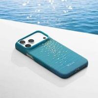 Magsafe Калъф за iPhone 18 Pro/ 17 Pro, Pitaka Edge Lucid Blue Case, Син - 7 Magsafe Калъф за iPhone 18 Pro/ 17 Pro, Pitaka Edge Lucid Blue Case, Син - 7