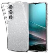 Блестящ Калъф за Samsung S26 Plus, Spigen Liquid Crystal Glitter Quartz Case, Прозрачен - 1
