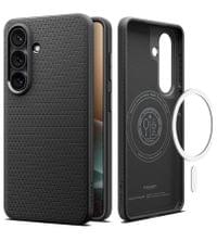 Magsafe Калъф за Samsung S26 Plus, Spigen Liquid Air Mag Fit Matte Black Case, Черен - 2