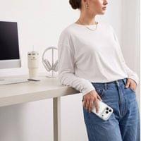Magsafe Твърд Калъф за iPhone 18 Pro/ 17 Pro, Tech-Protect MagZero Case, Бял - 7