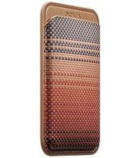 Magsafe Карбонов Калъф за Карти, Pitaka Magnetic Woven Wallet Sunset, Кафяв - 2