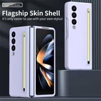 Калъф за Samsung Z Fold 3, GKK Stylus Hard Case, Лилав - 2 Калъф за Samsung Z Fold 3, GKK Stylus Hard Case, Лилав - 2