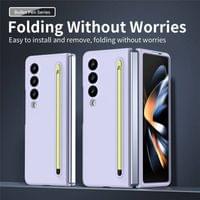 Калъф за Samsung Z Fold 3, GKK Stylus Hard Case, Лилав - 5 Калъф за Samsung Z Fold 3, GKK Stylus Hard Case, Лилав - 5