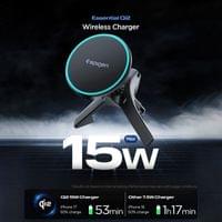 MagSafe Зарядно за Кола, Spigen EV15MAQ Wireless Car Charger Essential 15w, Черен - 6