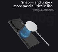 Magsafe калъф за Samsung Z Fold 8 Ultra, Nillkin Clear CamShield Prop Mag Case, Черен - 5