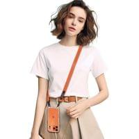 Връзка за Носене на Телефон, Tech-Protect C6S Rope CrossBody, Оранжев - 4