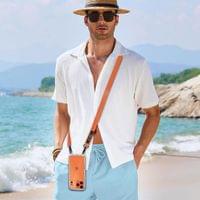 Връзка за Носене на Телефон, Tech-Protect C6S Rope CrossBody, Оранжев - 5