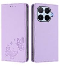 Кожен Kалъф с Джобове за Xiaomi 17T Pro, GKK RFID Wallet Book Case, Лилав - 1