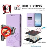 Кожен Kалъф с Джобове за Xiaomi 17T Pro, GKK RFID Wallet Book Case, Лилав - 8 Кожен Kалъф с Джобове за Xiaomi 17T Pro, GKK RFID Wallet Book Case, Лилав - 8