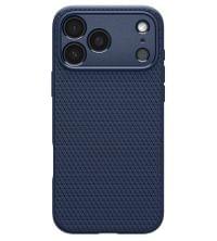 Противоударен Калъф за iPhone 18 Pro/ 17 Pro, Spigen Liquid Air Case, Тъмно Син - 2